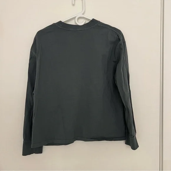 Zara Gray Ribbed Sweatshirt - Picture 3 of 3